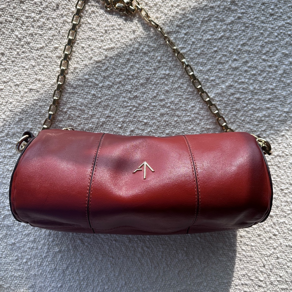 Red Manu Atelier Cylinder Bag